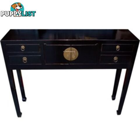 Black Oriental Chinese Hallway Table