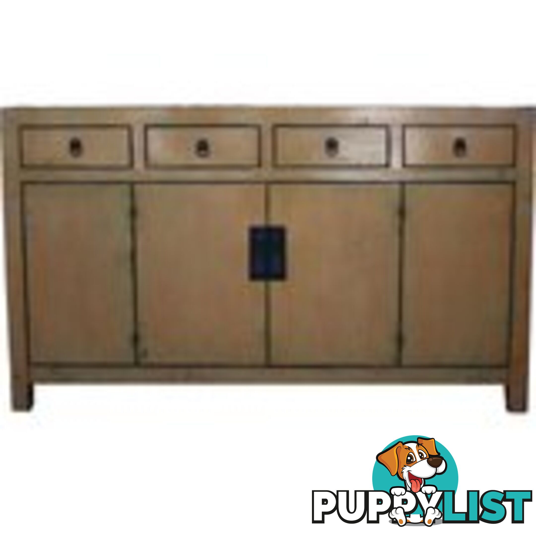 Orange Asian Sideboard Buffet