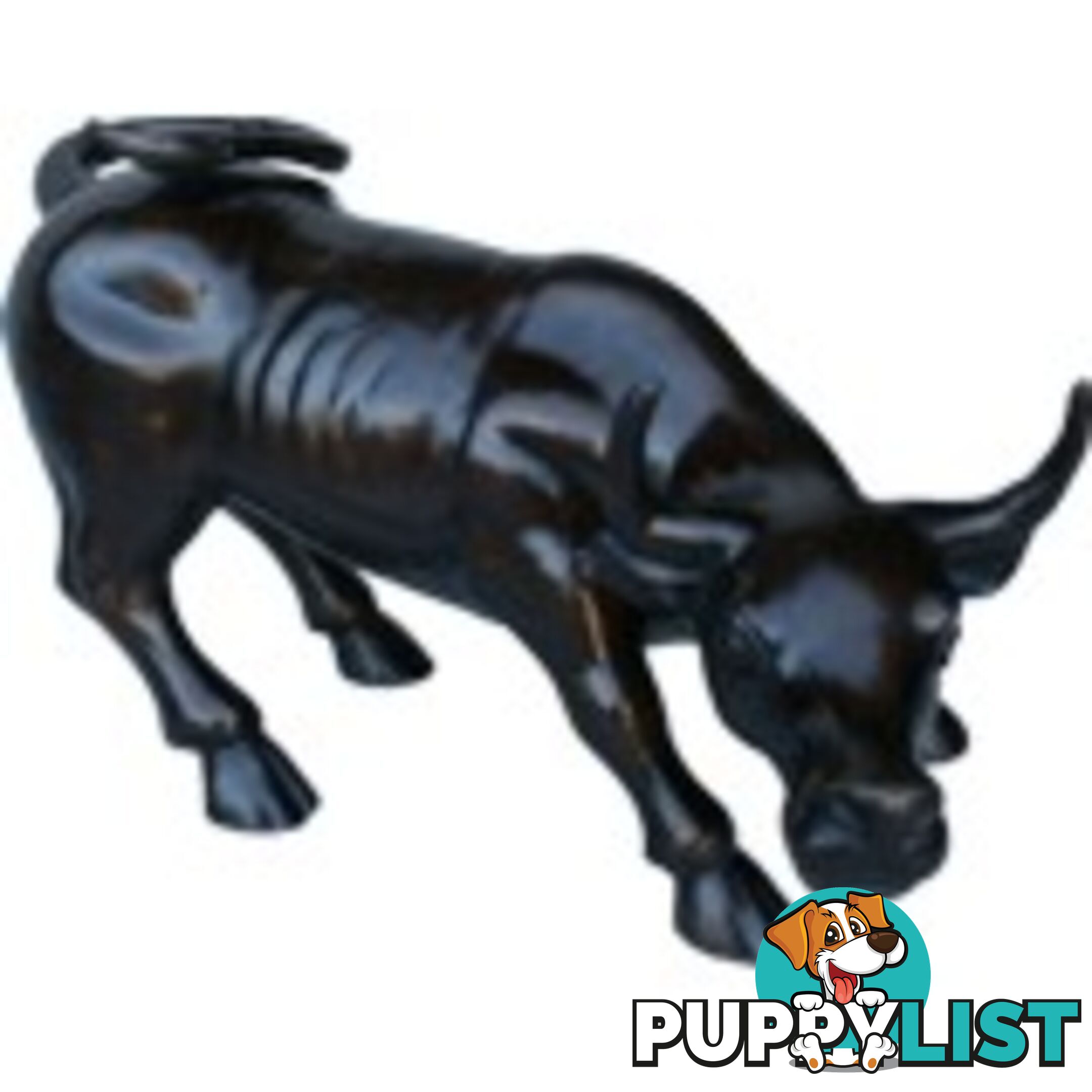 Wall Street Charging Bull Ox Brass Statue 64cm