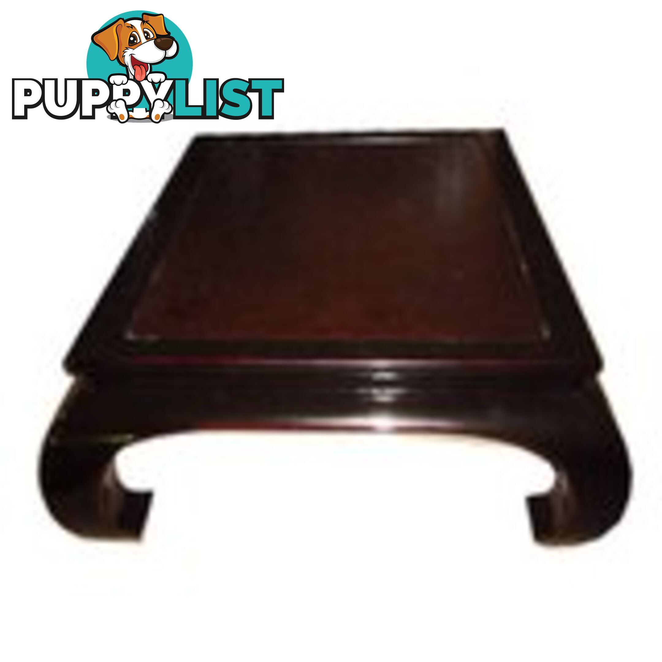 Black Rattan Top Chinese Opium Coffee Table