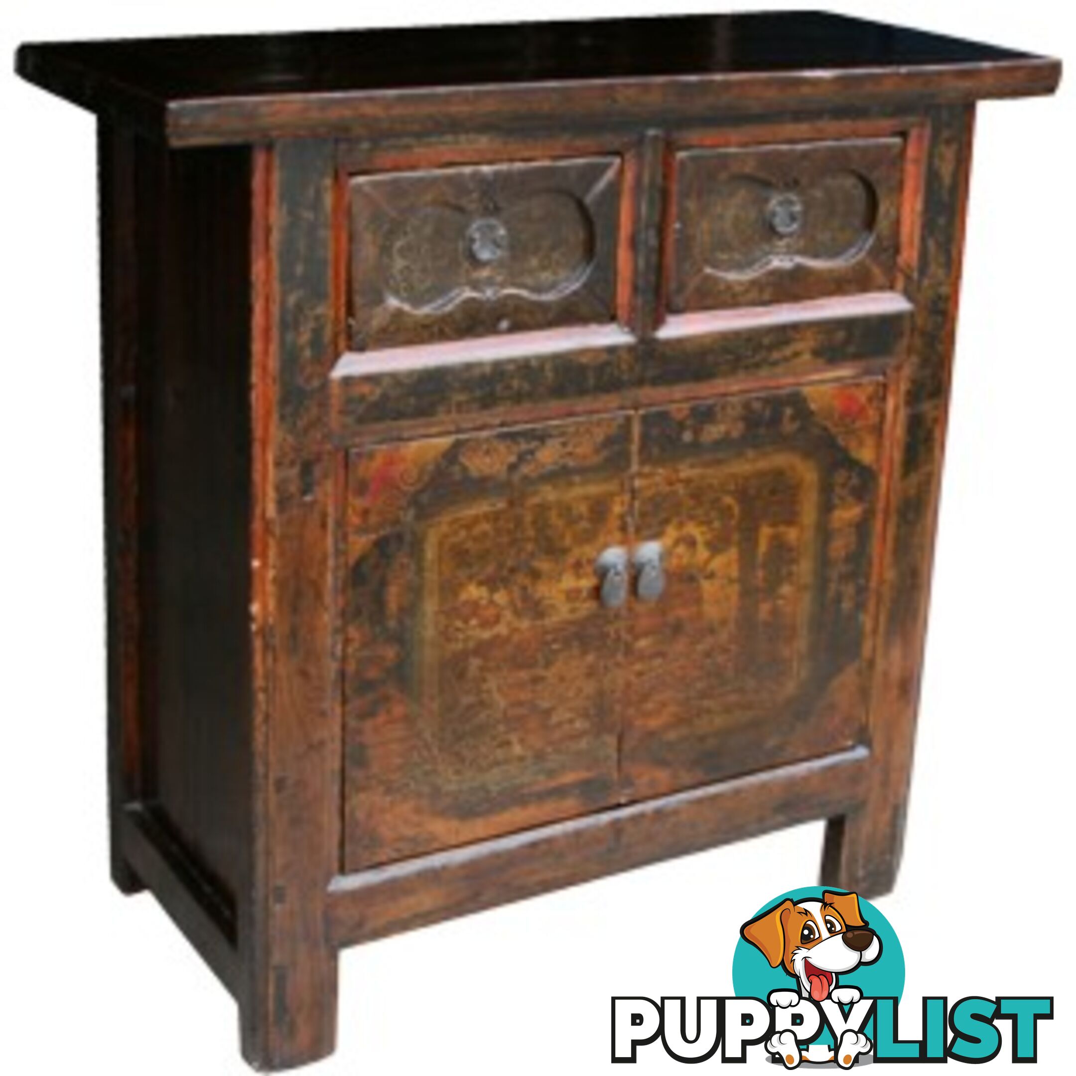 Antique Chinese Painted Cabinet