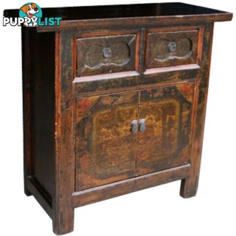 Antique Chinese Painted Cabinet