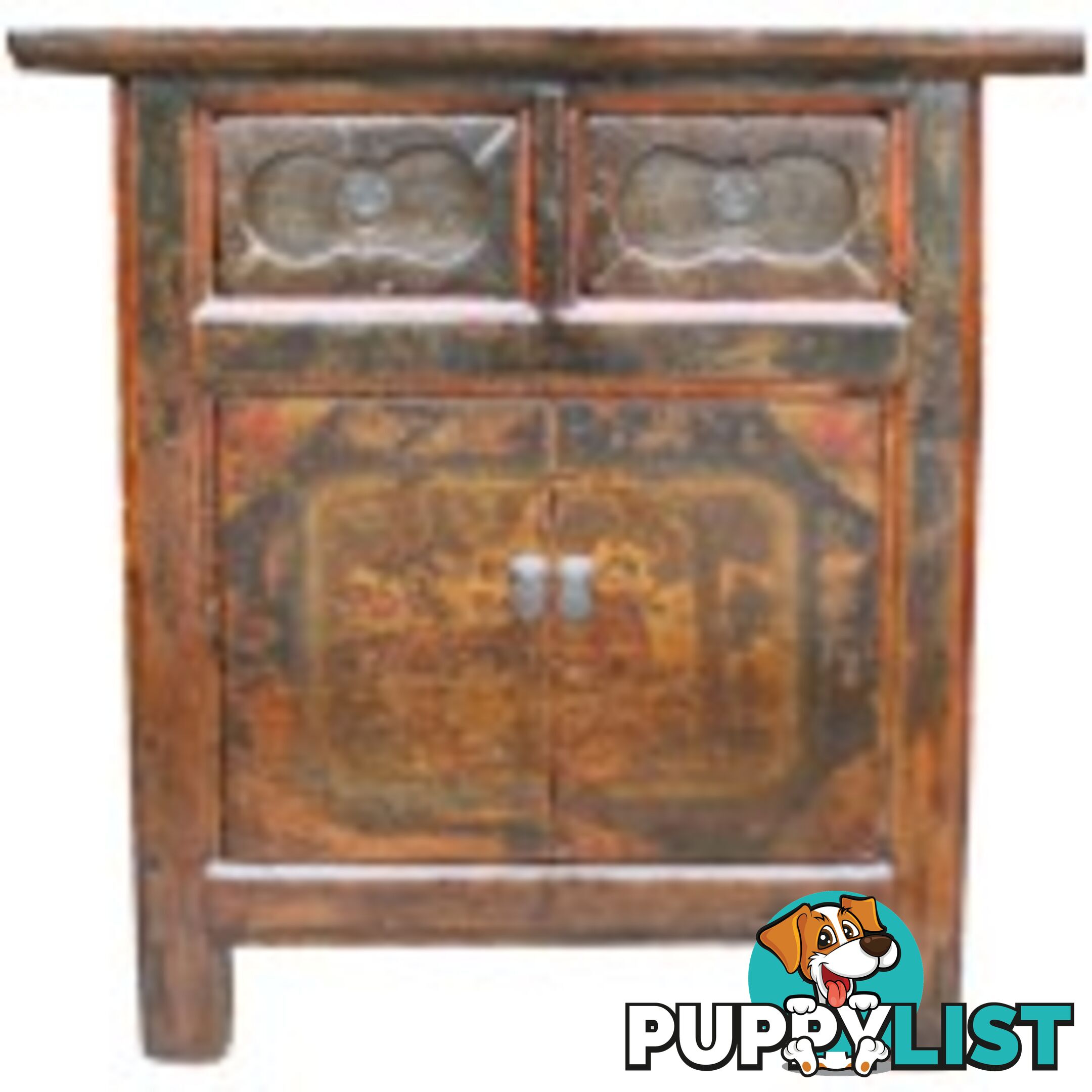 Antique Chinese Painted Cabinet