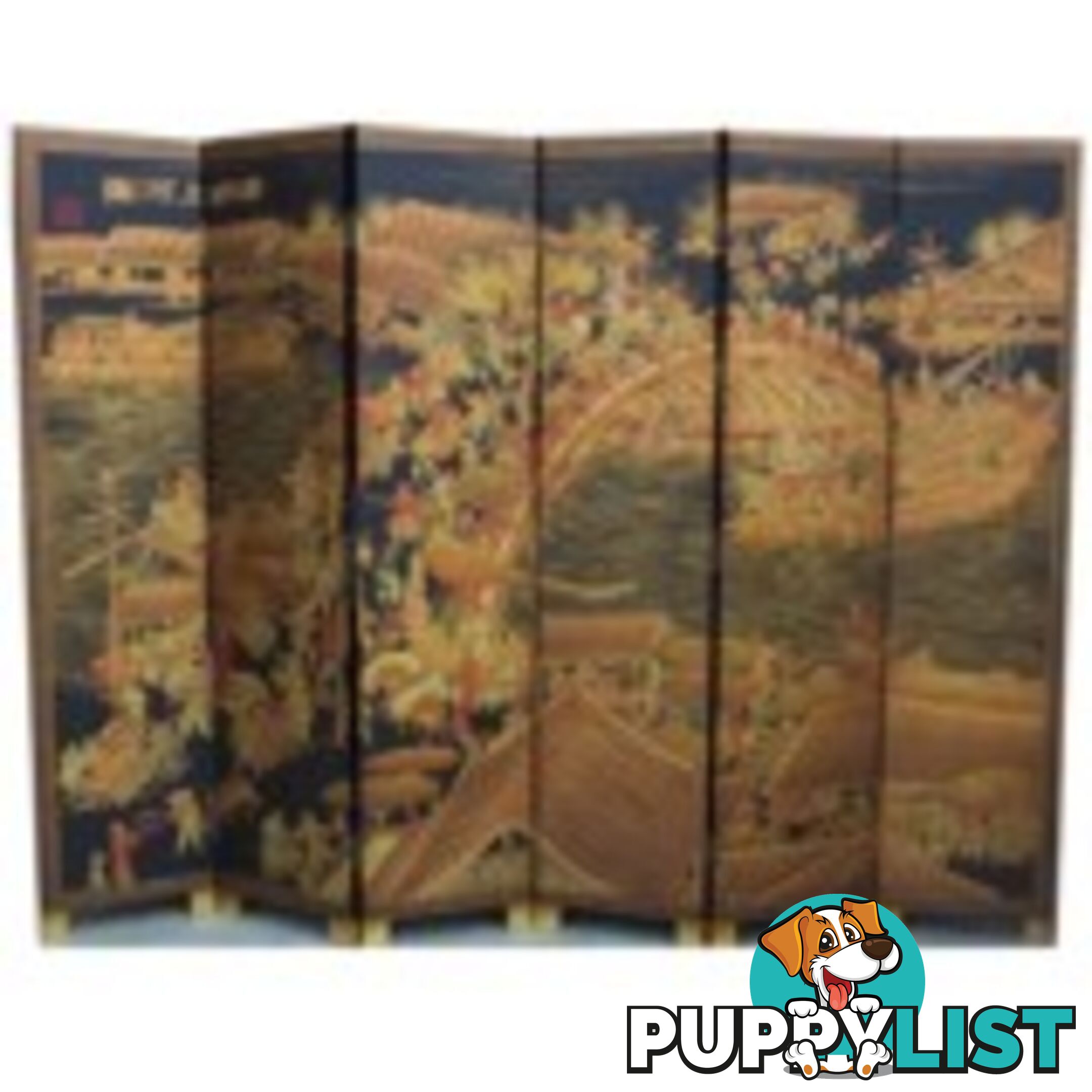 Oriental Chinese Upper River During Qing Ming Festival Screen Room Divider