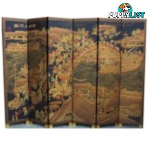 Oriental Chinese Upper River During Qing Ming Festival Screen Room Divider