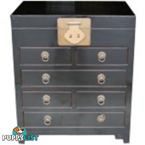 Black Lacquer Bedside Chest