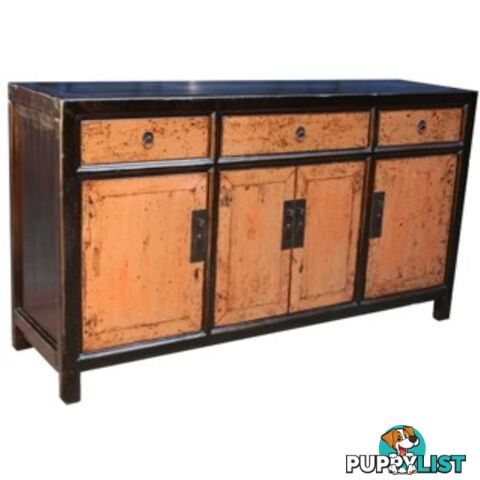 Orange Chinese Sideboard