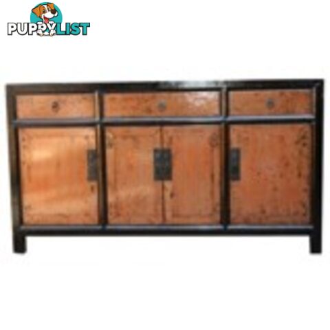 Orange Chinese Sideboard