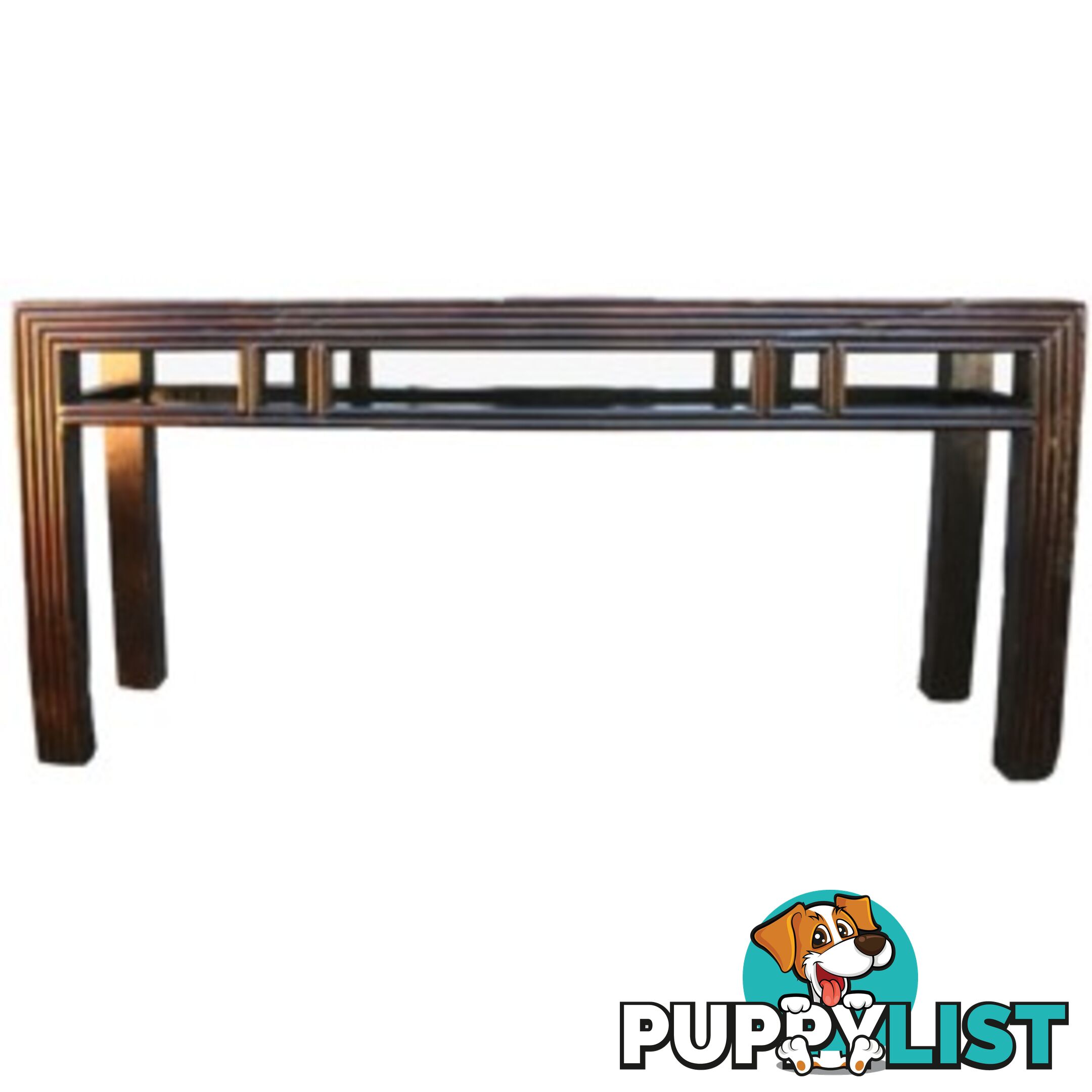 Solid Brown Chinese Console Table