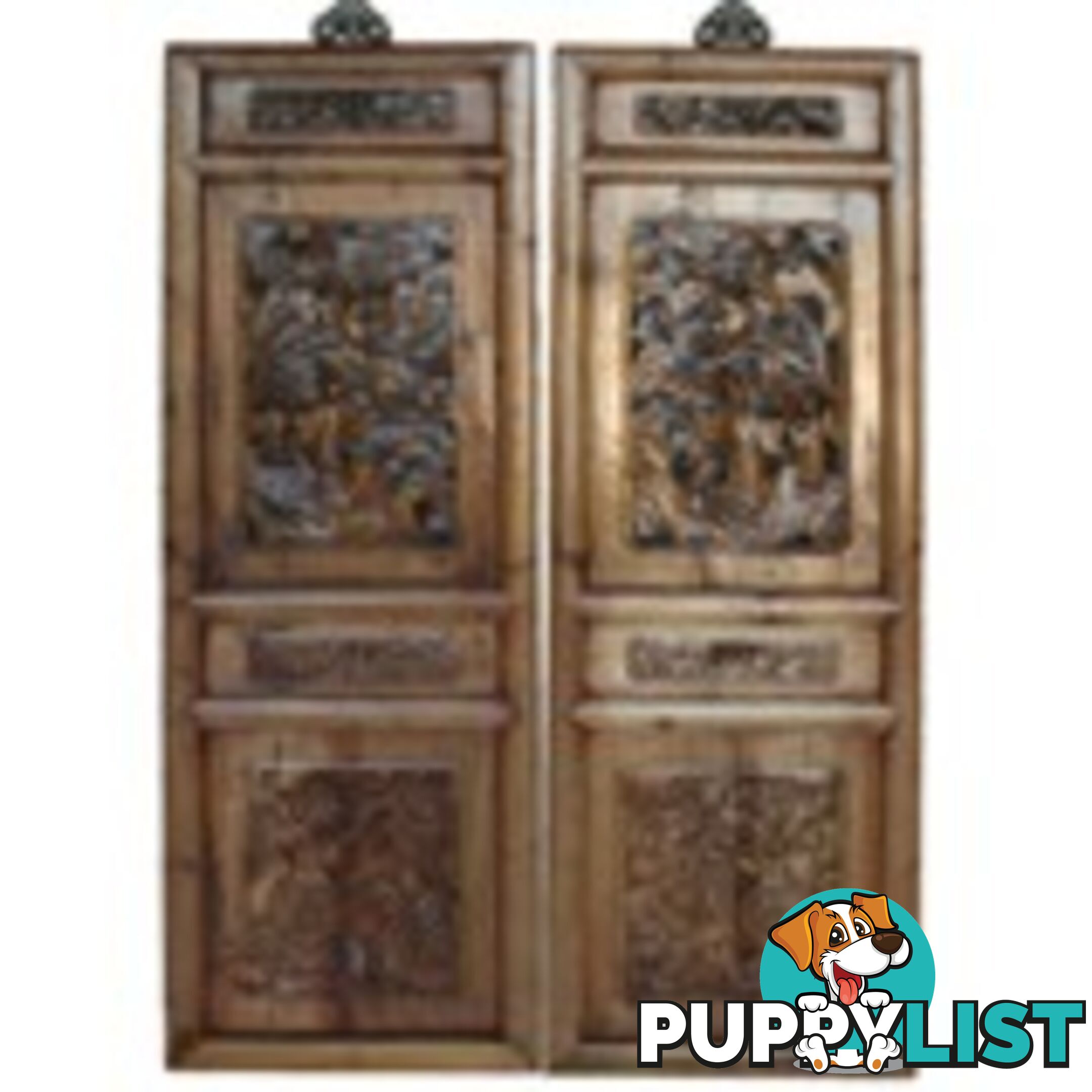 Chinese Carved Wall Hanging Screen