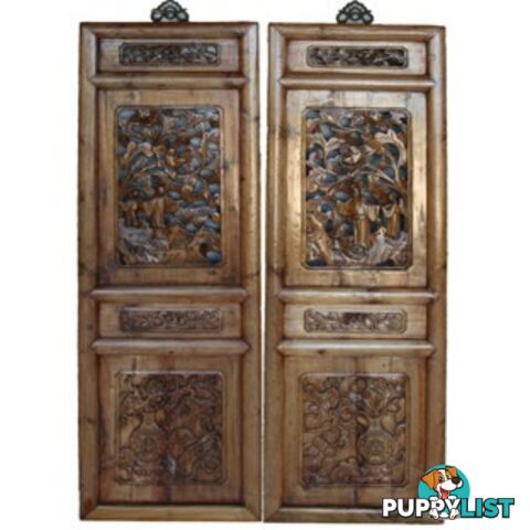 Chinese Carved Wall Hanging Screen