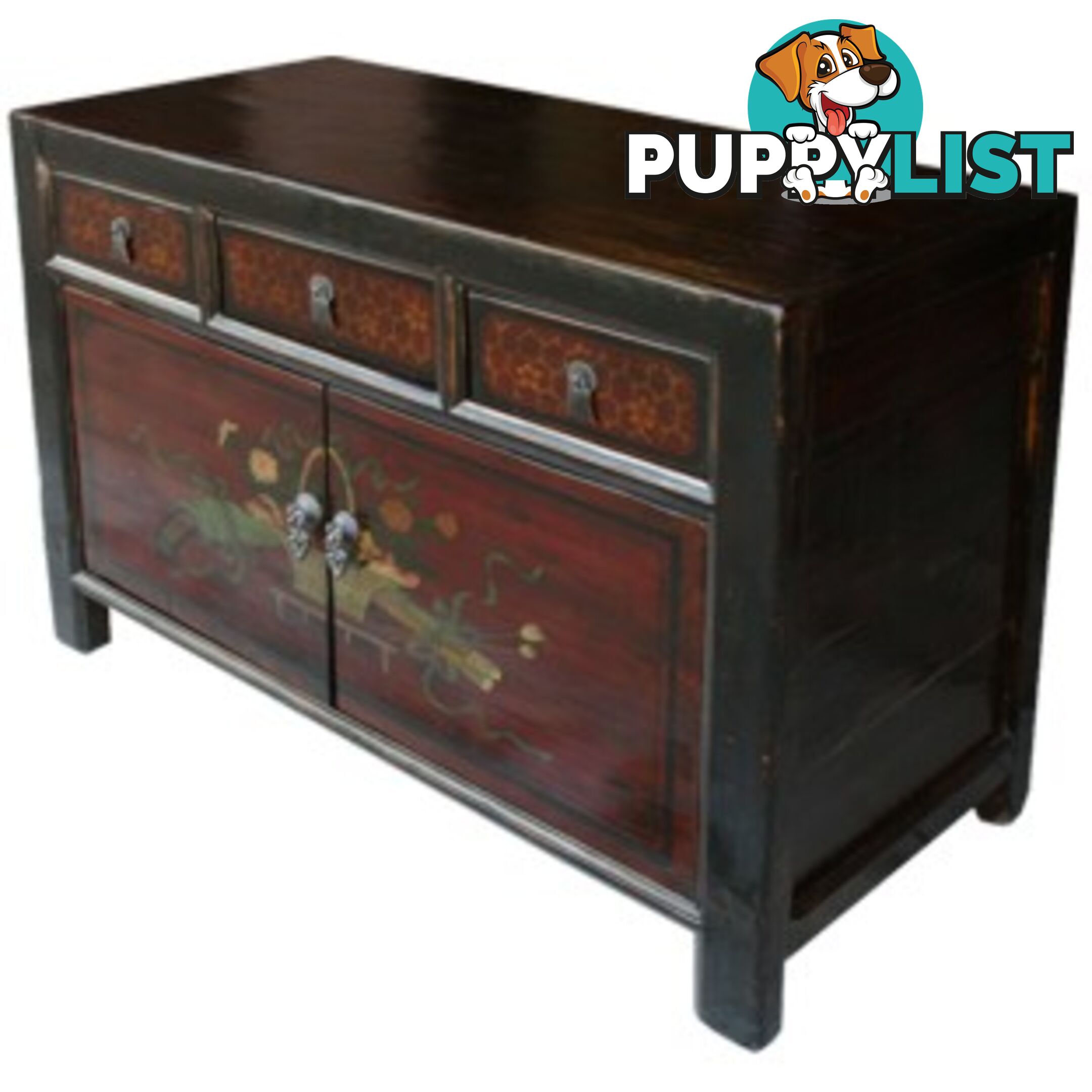 Mongolian Painted Sideboard