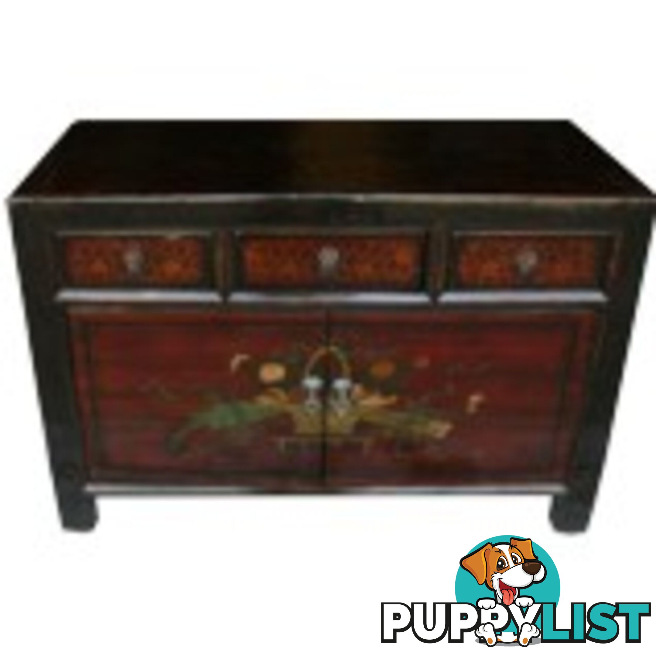 Mongolian Painted Sideboard