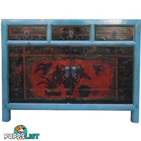 Short Antique Mongolian Sideboard