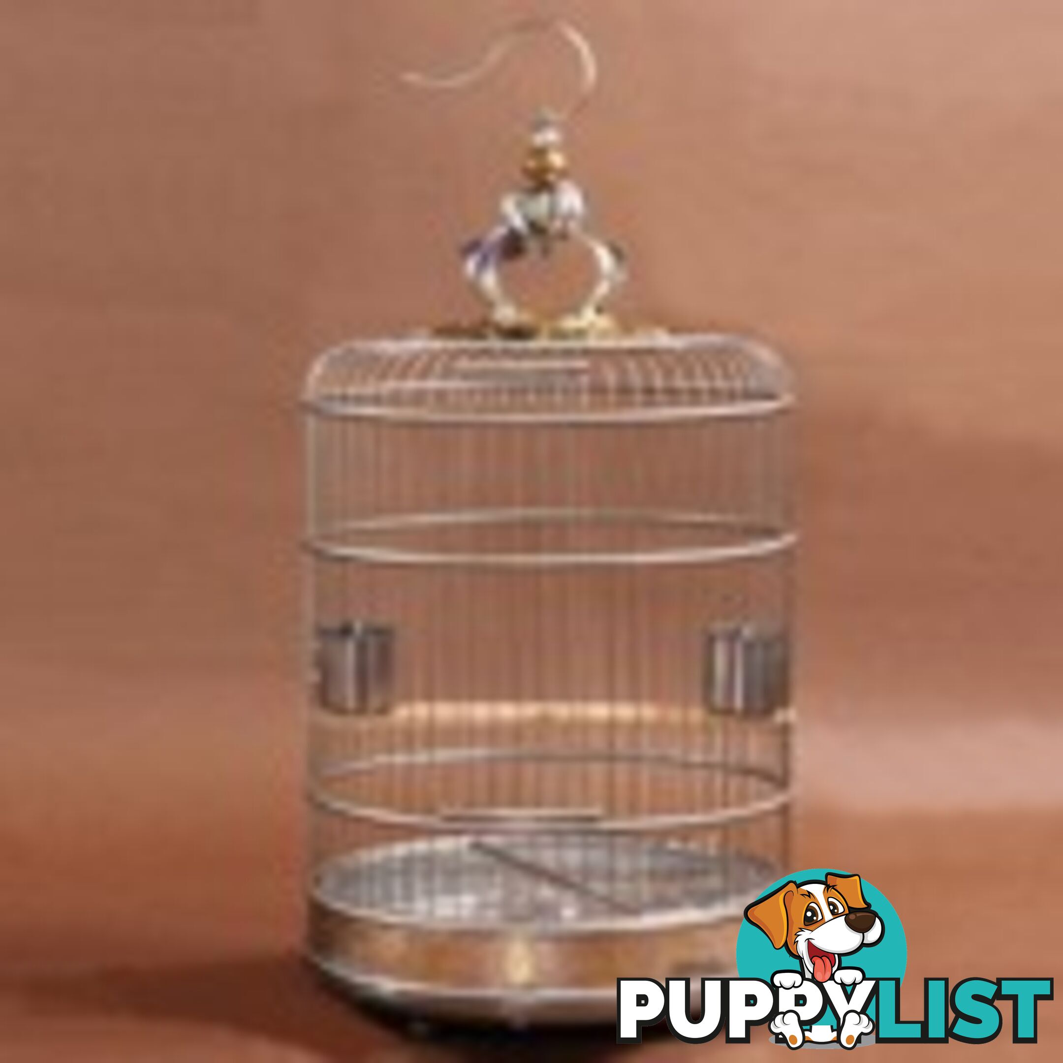 Gold Stainless Steel Bird Cage 42cm