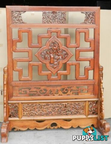 Chinese Antique Carved Screen Room Divider