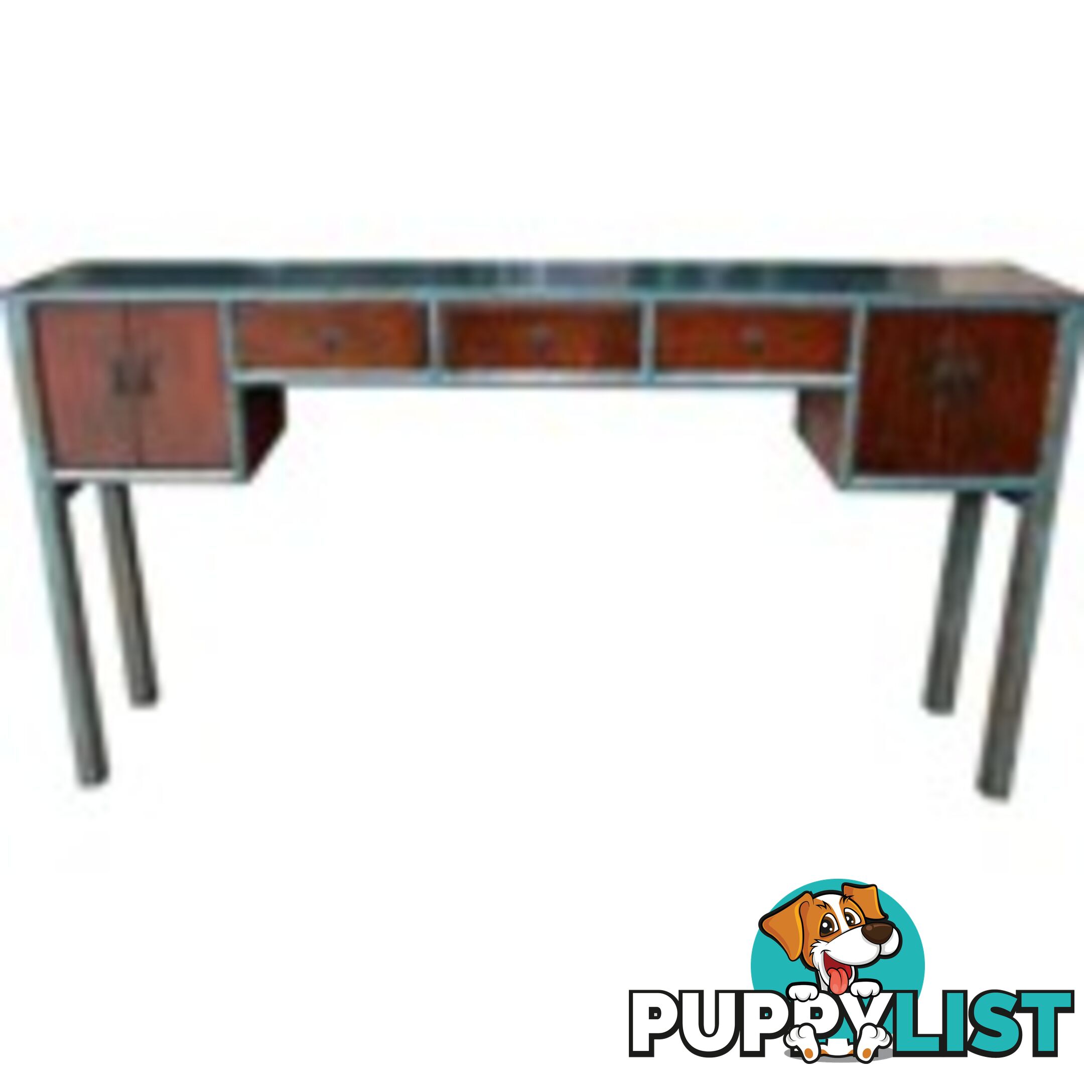 Original Painted Multi-drawers Chinese Hallway Table