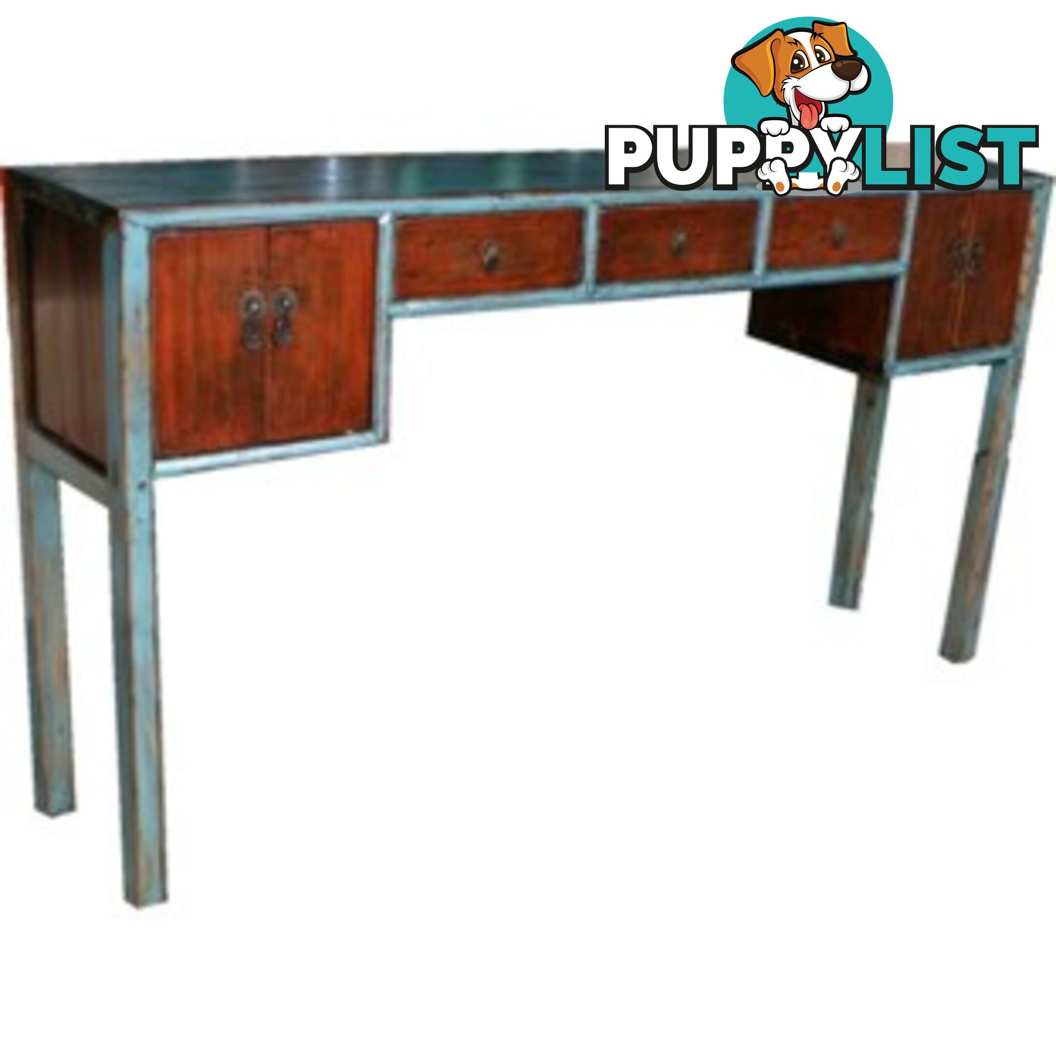 Original Painted Multi-drawers Chinese Hallway Table