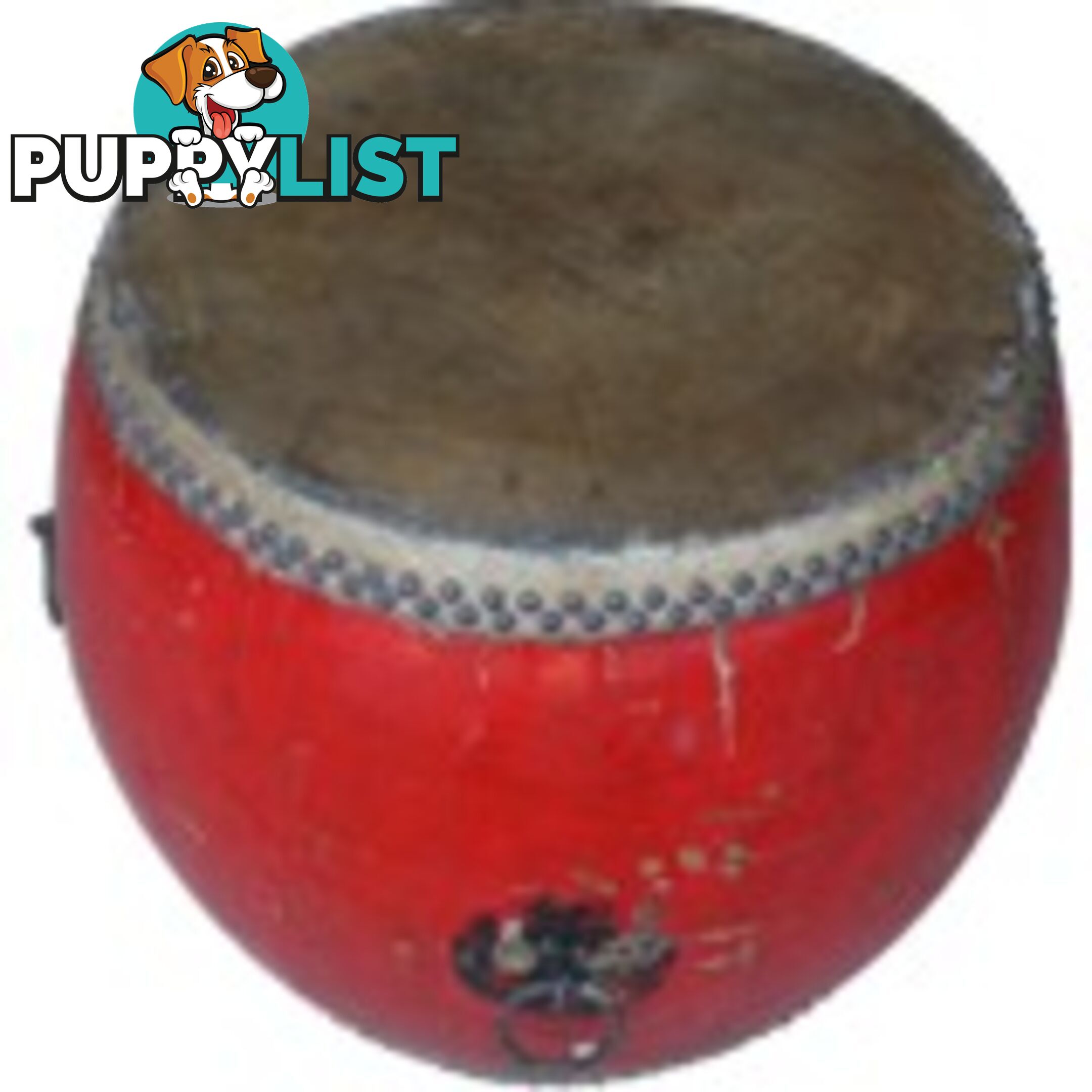 Chinese Antique Wood and Leather Drum