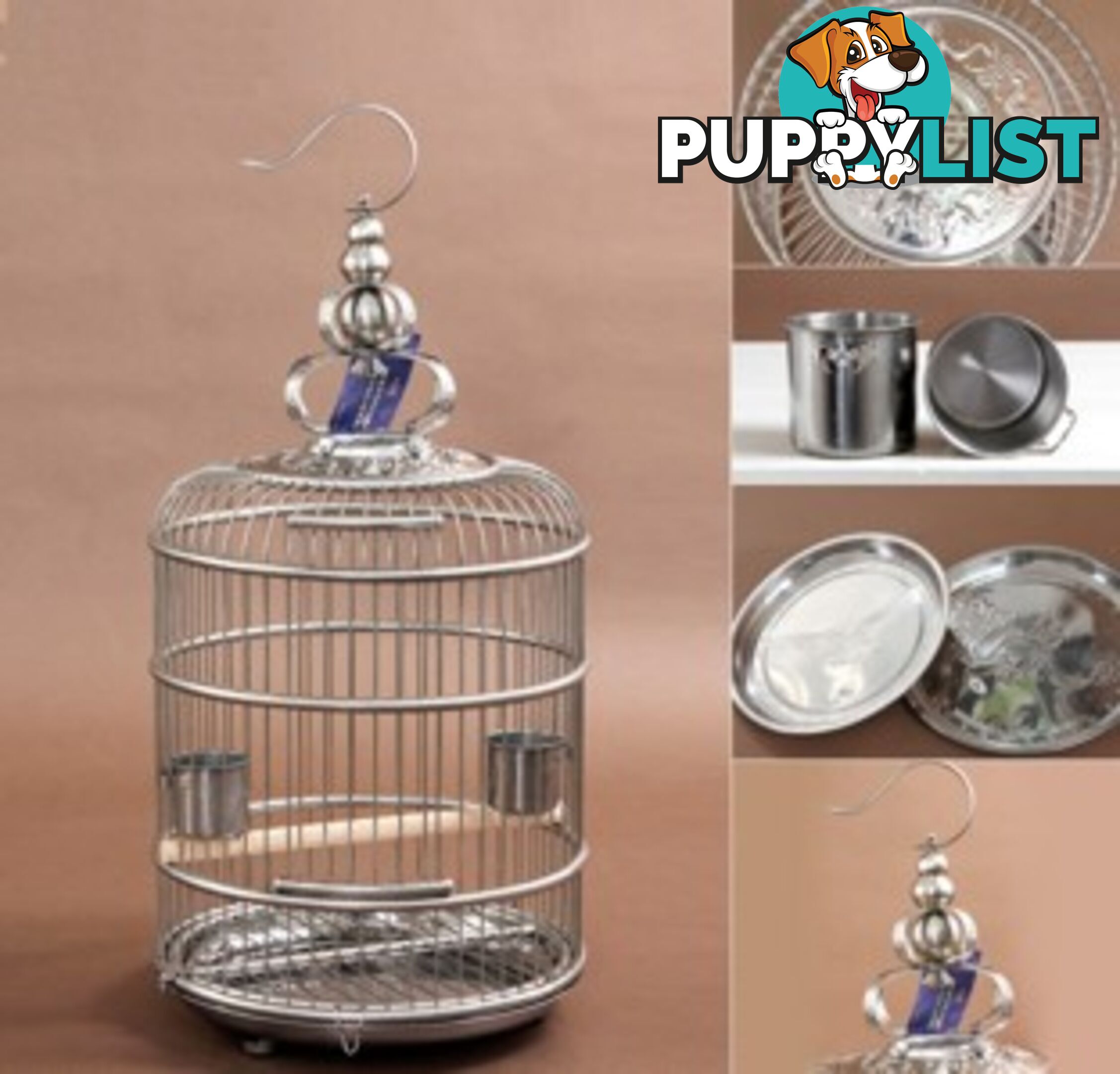 Stainless Steel Bird Cage Standard 45cm