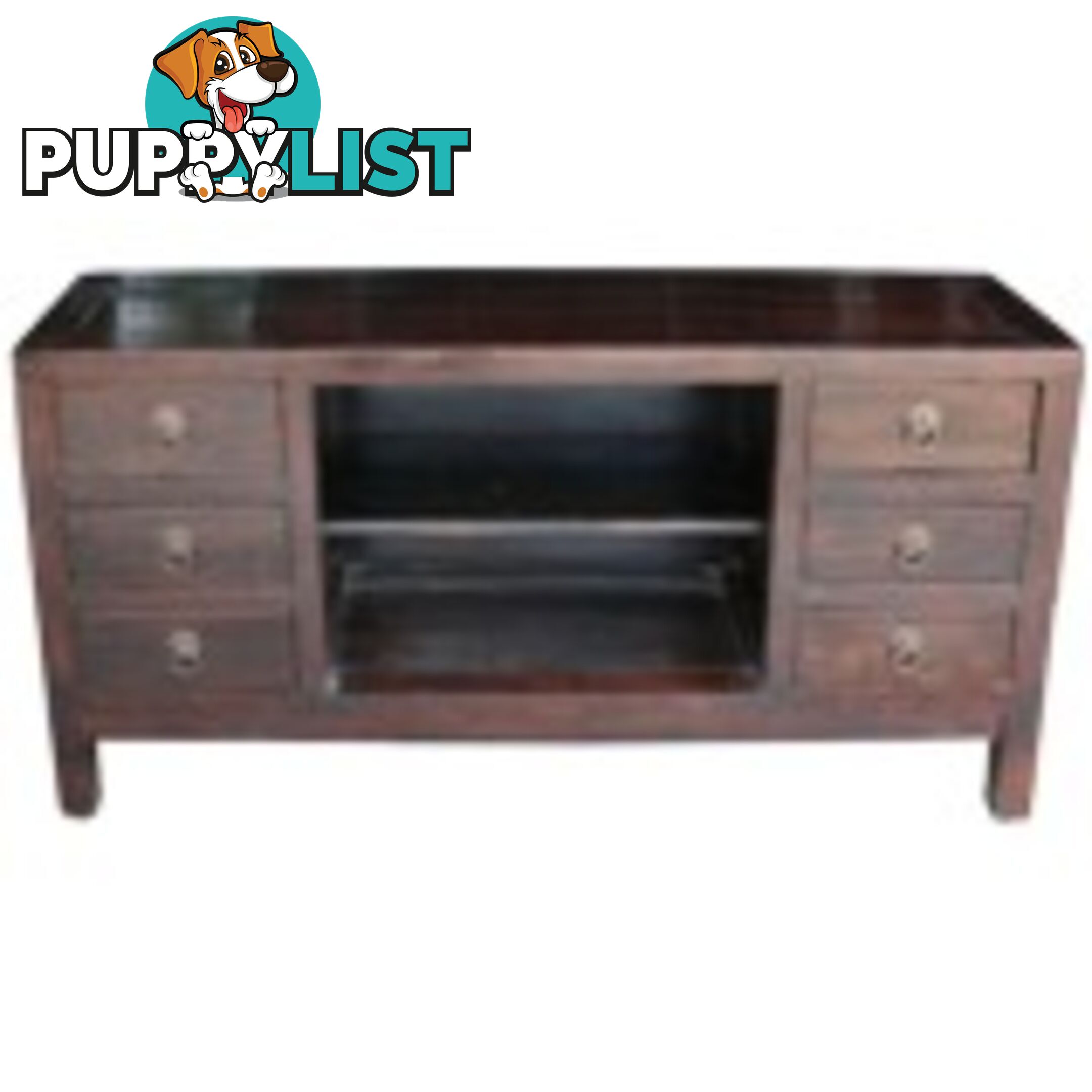 Brown Low Chinese Sideboard TV Sideboard