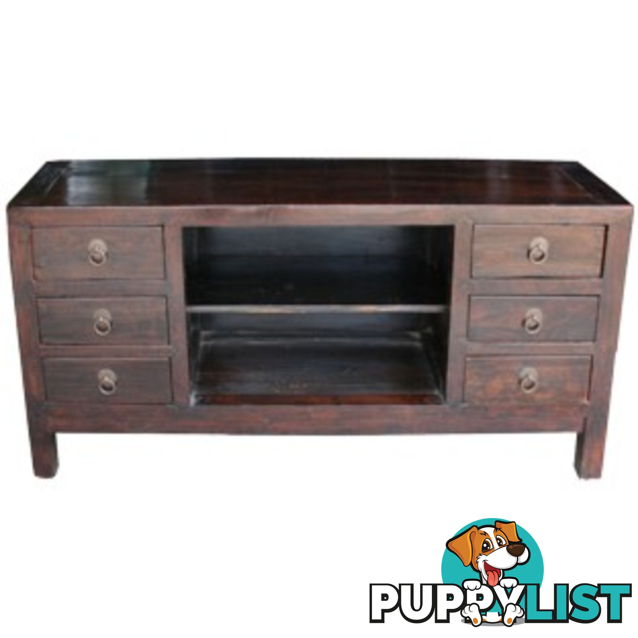 Brown Low Chinese Sideboard TV Sideboard