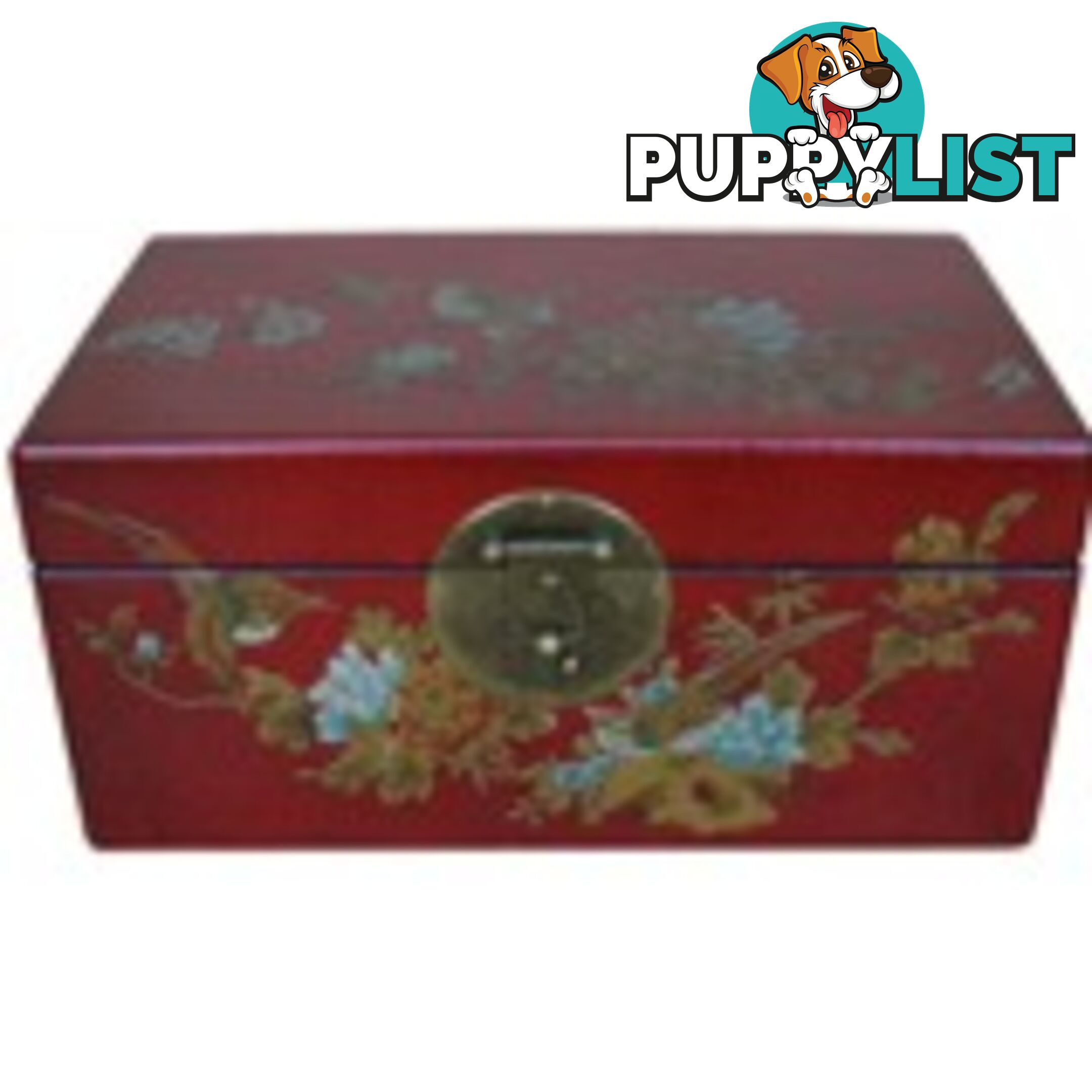 Chinese Red Painted Storage Box