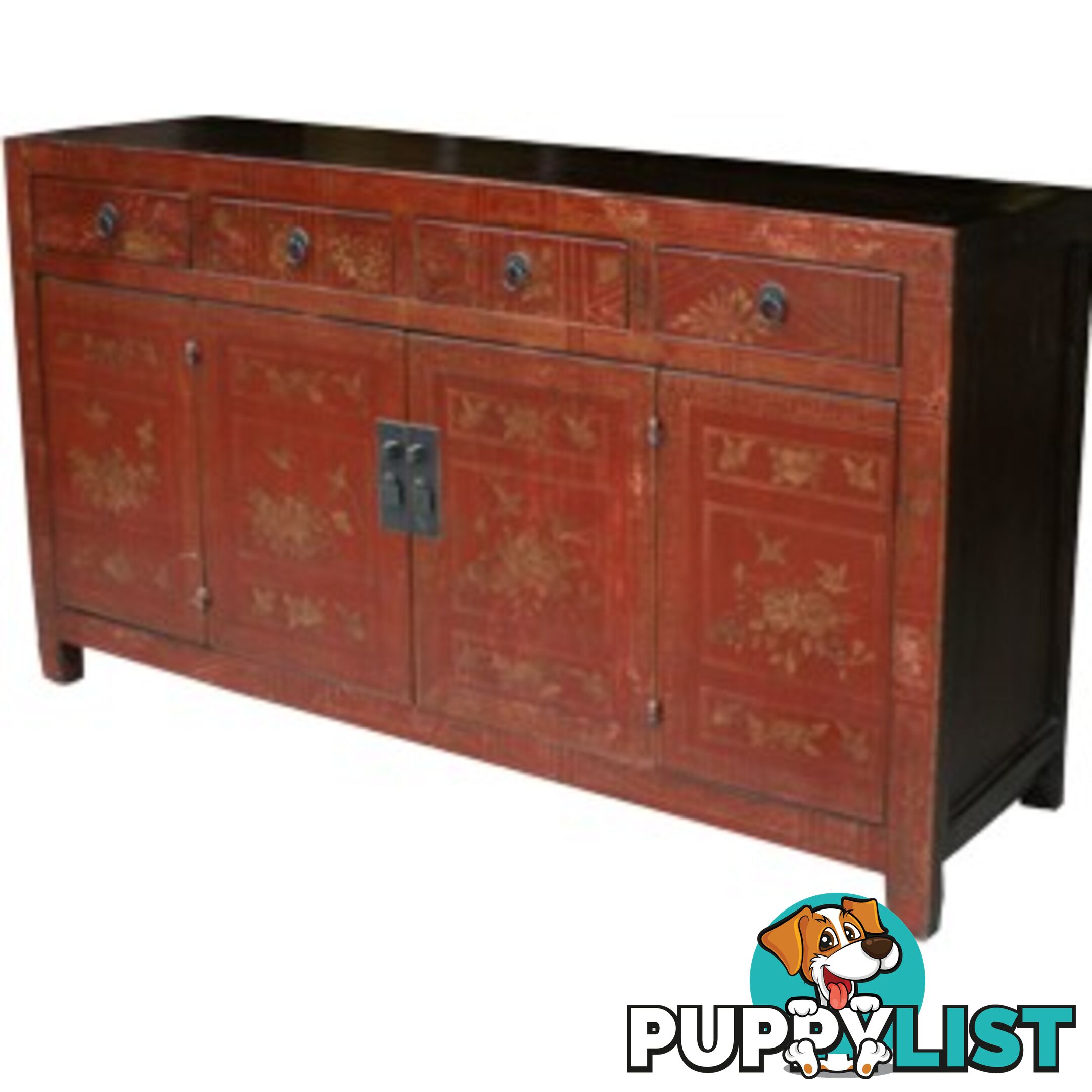 Original Manchurian Painted Chinese Sideboard