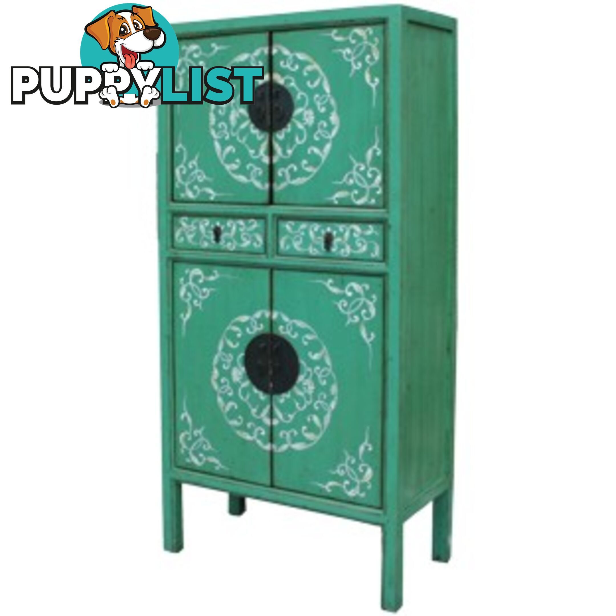 Green Chinese Wedding Cabinet