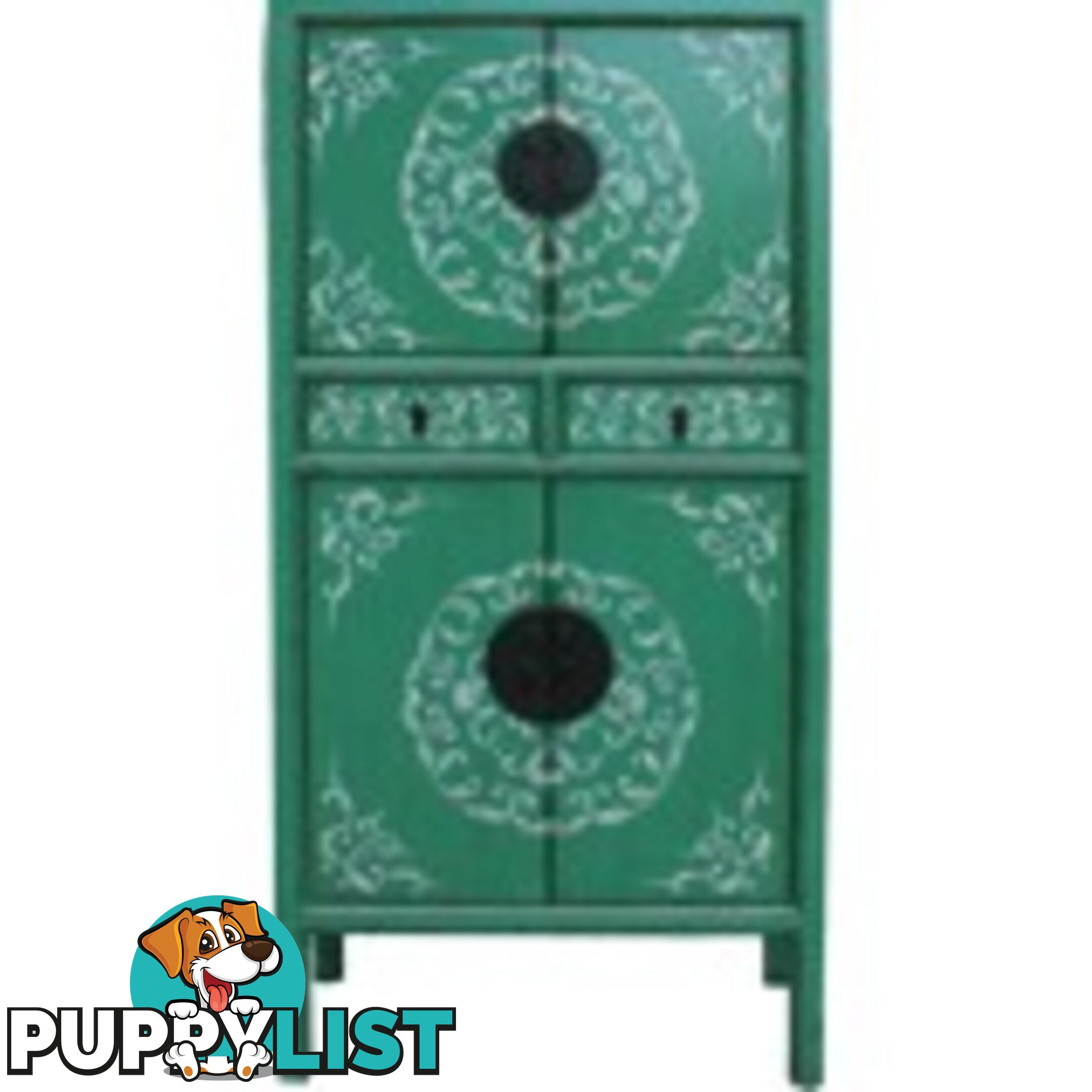 Green Chinese Wedding Cabinet