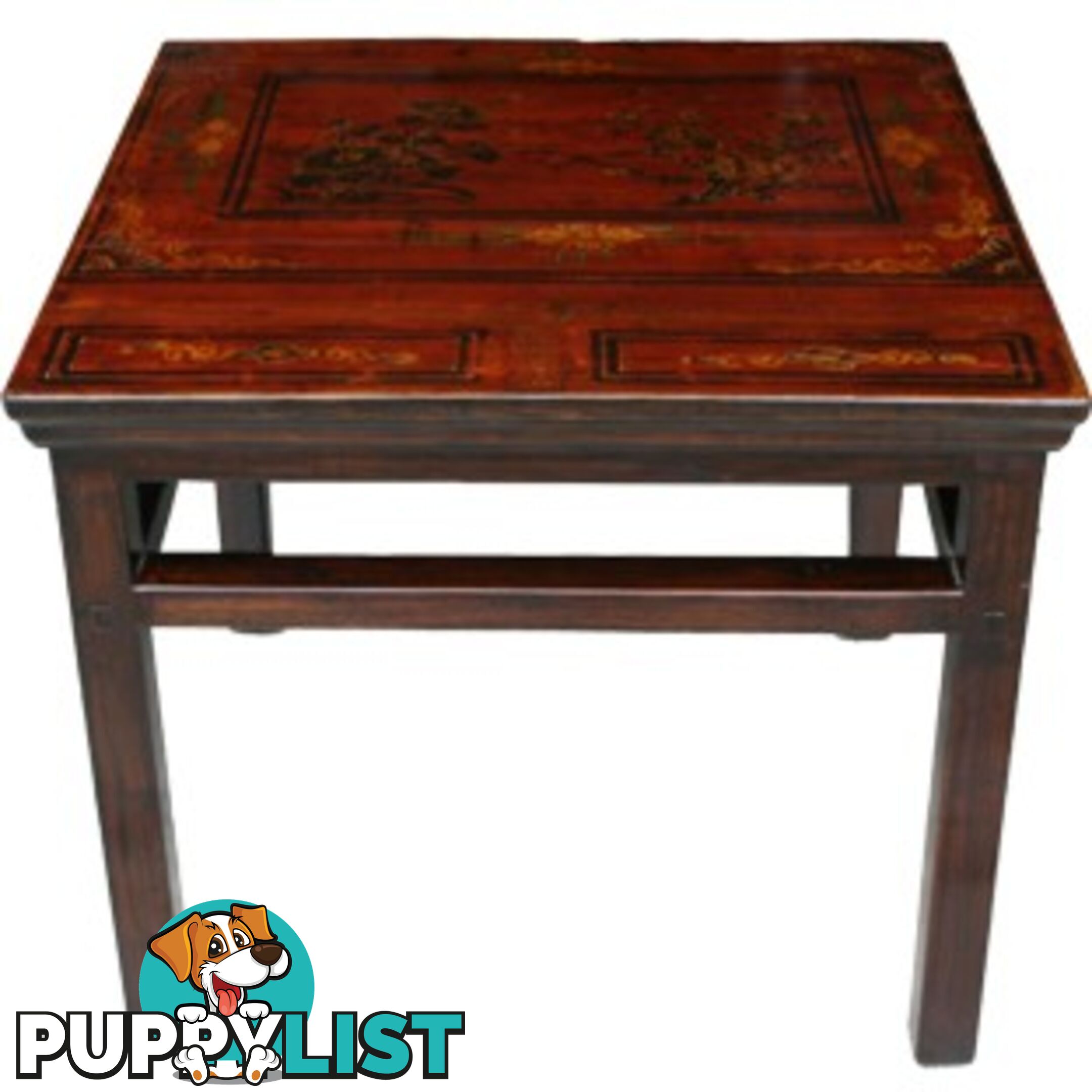 Chinese Antique Painted Side Table Coffee Table