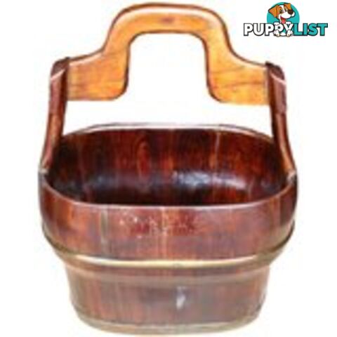 Brown Wood Water Container