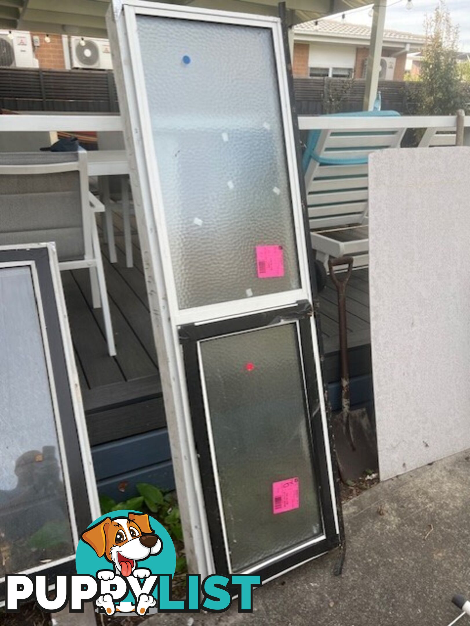 3 x new aluminium windows - surfmist colour