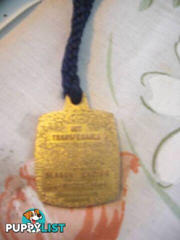 MCC 1968/69 MEMBER MEDALLION vintage melbourne cricket club