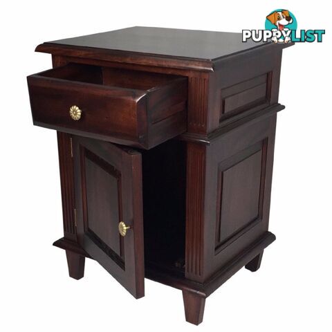 Solid Mahogany Wood Dressing Table with 10 Drawers & Mirror