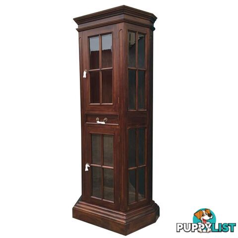 Solid Mahogany Wood Profile Display Cabinet / Bookcase