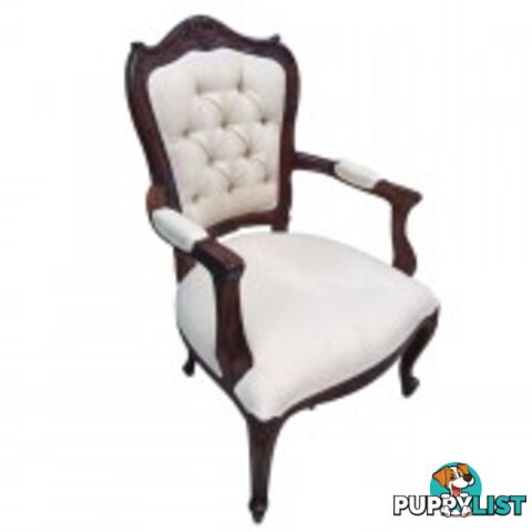 Solid Mahogany Wood Arm Chair