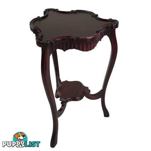 Solid Mahogany Wood Carved Lamp Table