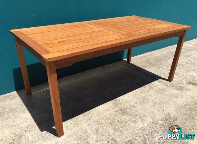 Outdoor Furniture Solid Teak Wood Rectangular Garden Oiled Table