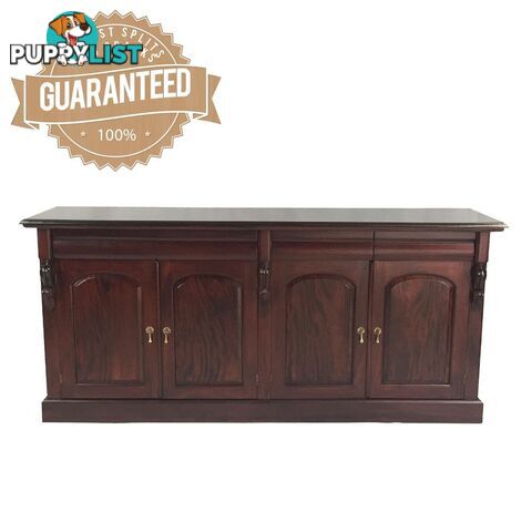 Solid Mahogany Wood 4 Door Buffet