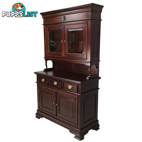 Mahogany Display Glass Kitchen Cabinet