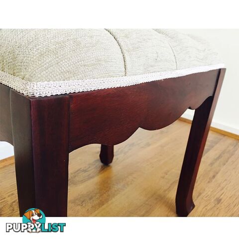 Solid Mahogany Wood Piano Stool