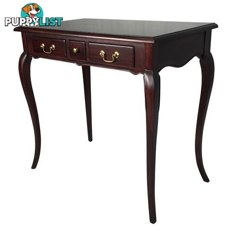 Mahogany Small Size Hall Table with 2 Drawers & 1 Mini Drawer