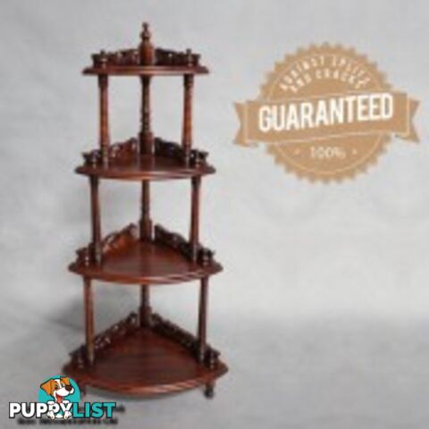 Solid Mahogany Wood Corner Stand / Display Stand