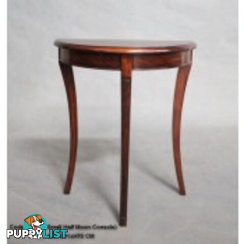 Mahogany Hall Table Half Moon Shape