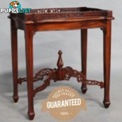 Solid Mahogany Wood Tea Table Rectangular Tea Hall