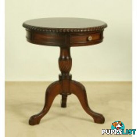 Solid Mahogany Wood 60 cm Round Table