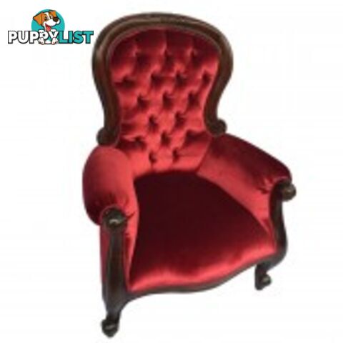 Solid Mahogany Wood Grandfather Chair