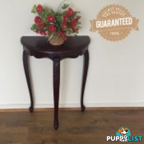 Mahogany Wood Small Hall Table / Plant Stand