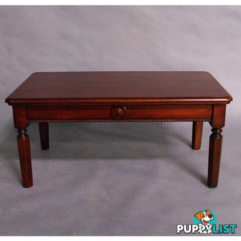 Solid Mahogany Wood Coffee Table 110 cm